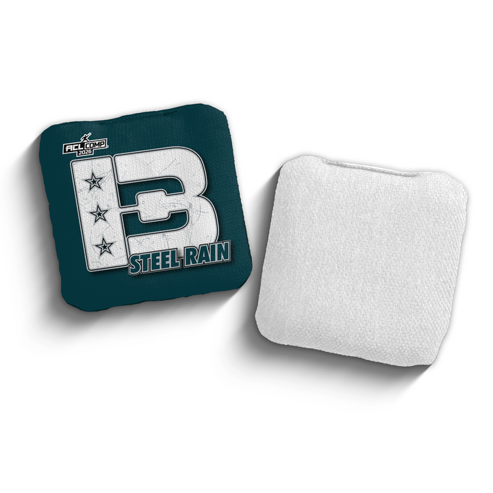 2026 Brotherhood Cornhole Steel Rain National East Division ACL Comp Stamped Cornhole Bags