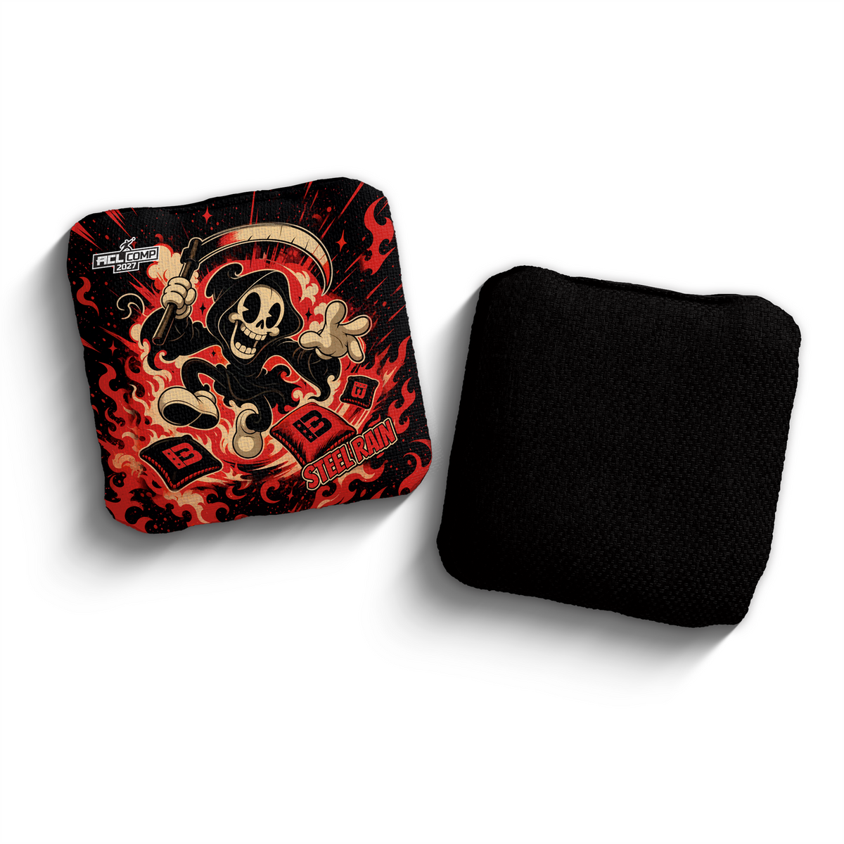 2027 Brotherhood Cornhole Steel Rain Reaper Parade Edition ACL Comp Stamped Cornhole Bags