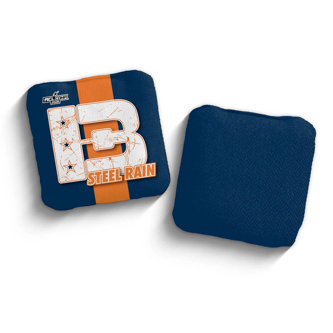 2026 Brotherhood Cornhole Steel Rain American West Division ACL Comp Stamped Cornhole Bags