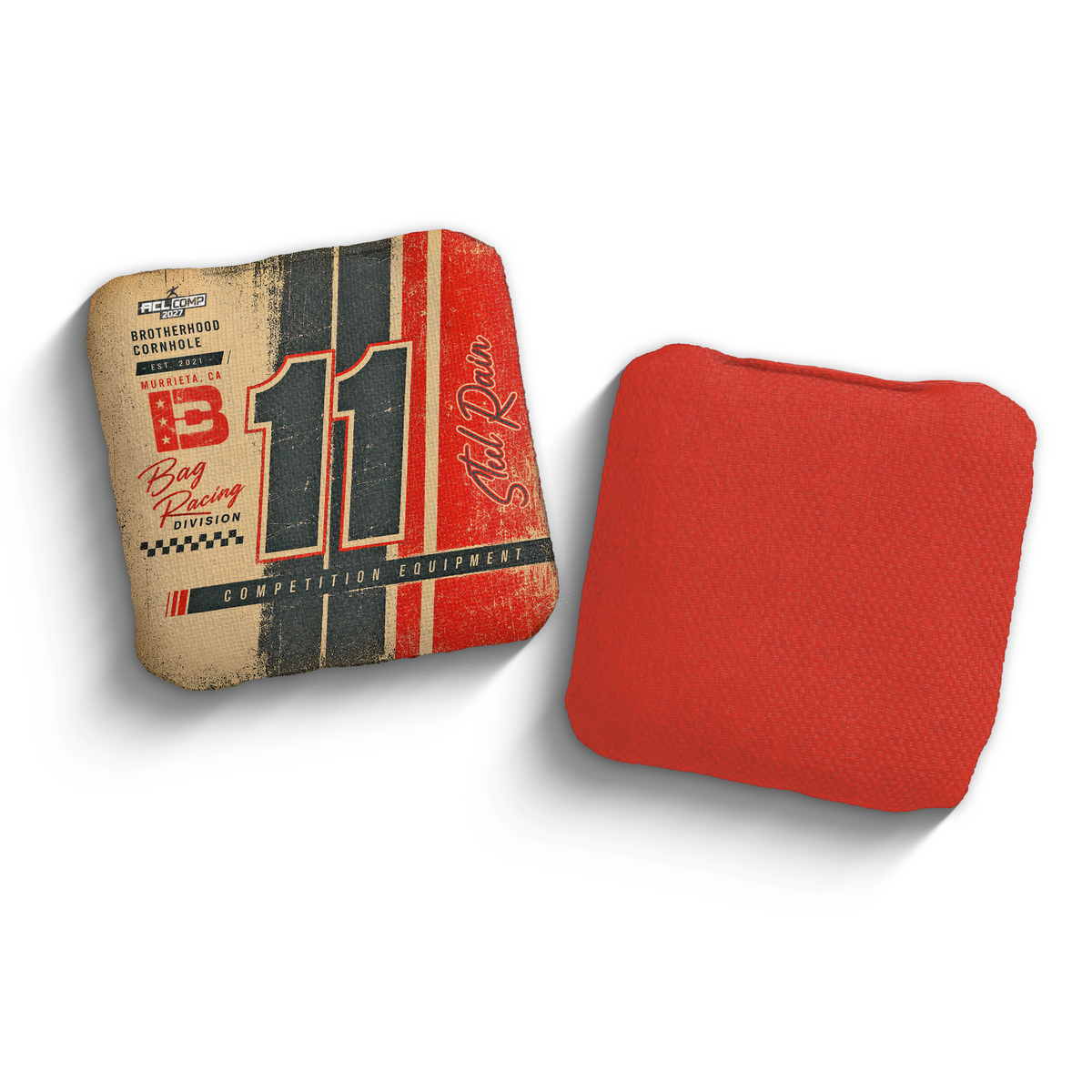 2027 Brotherhood Cornhole Steel Rain Pole Position Edition ACL Comp Stamped Cornhole Bags