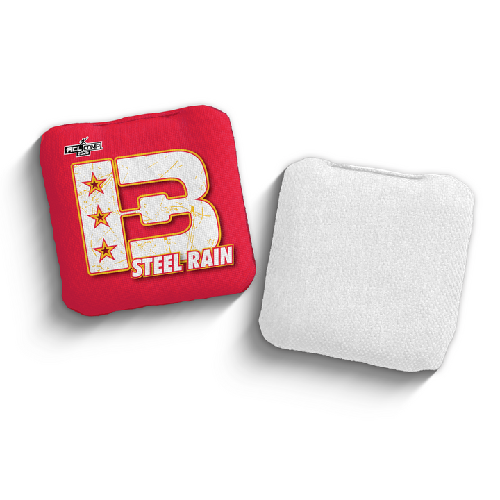 2026 Brotherhood Cornhole Steel Rain American West Division ACL Comp Stamped Cornhole Bags