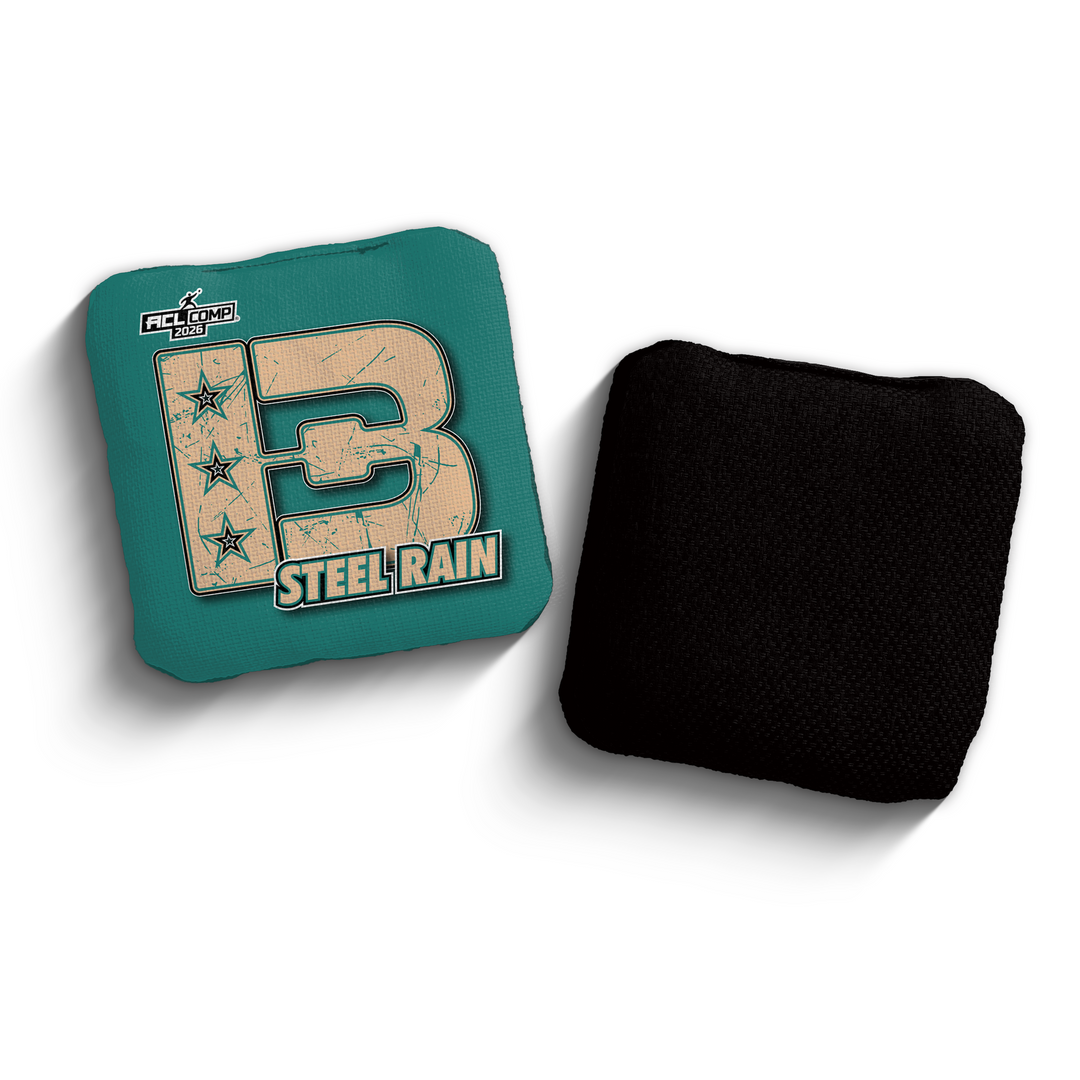 2026 Brotherhood Cornhole Steel Rain American South Division ACL Comp Stamped Cornhole Bags