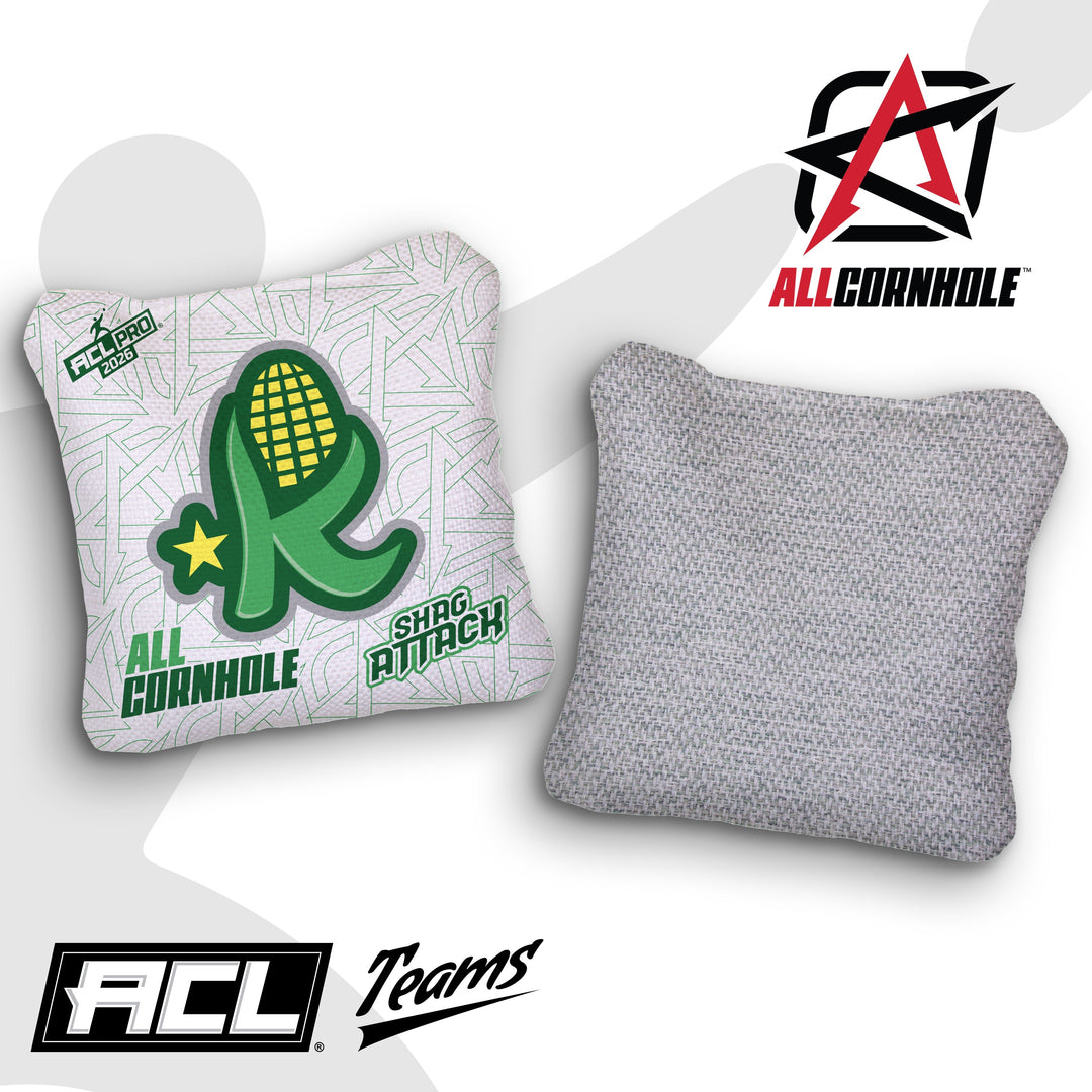 2026 AllCornhole Shag Attack - "Kentucky Kernels" - ACL Pro Stamped Cornhole Bags - SET OF 4 BAGS