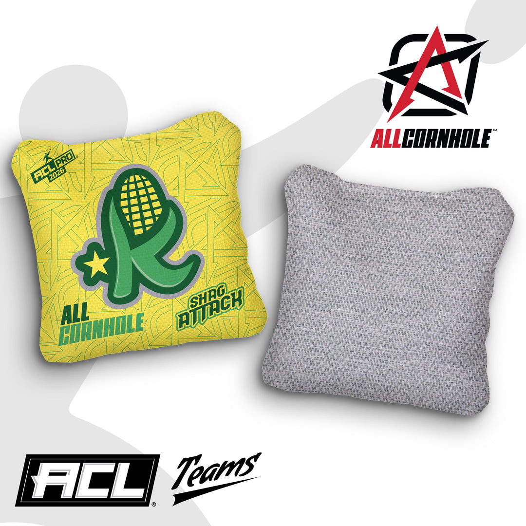 2026 AllCornhole Shag Attack - "Kentucky Kernels" - ACL Pro Stamped Cornhole Bags - SET OF 4 BAGS