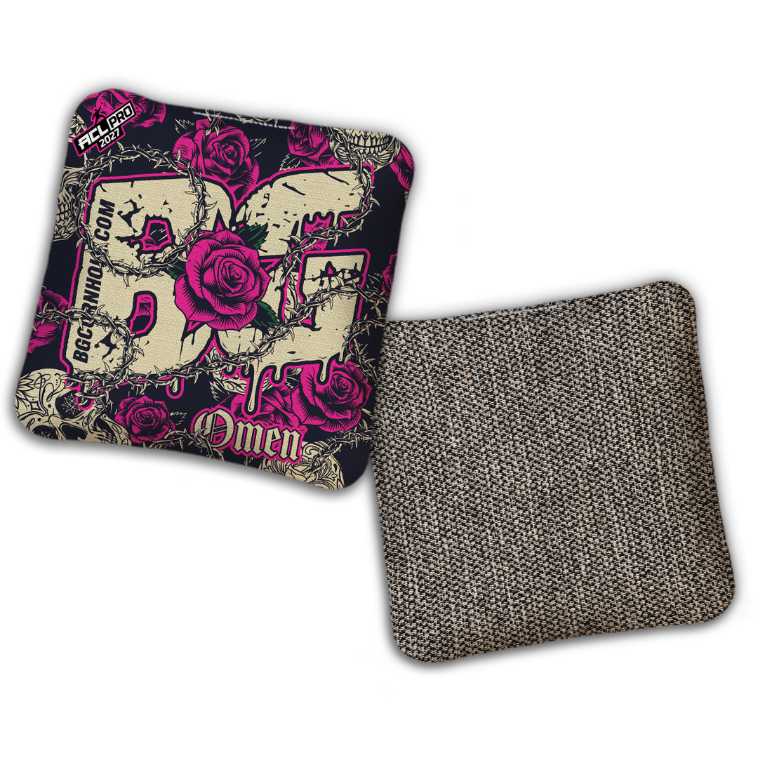 2027 BG Multiple Bag Models "THORNS AND ROSES" - ACL Pro Stamped Cornhole Bags - SET OF 4 BAGS