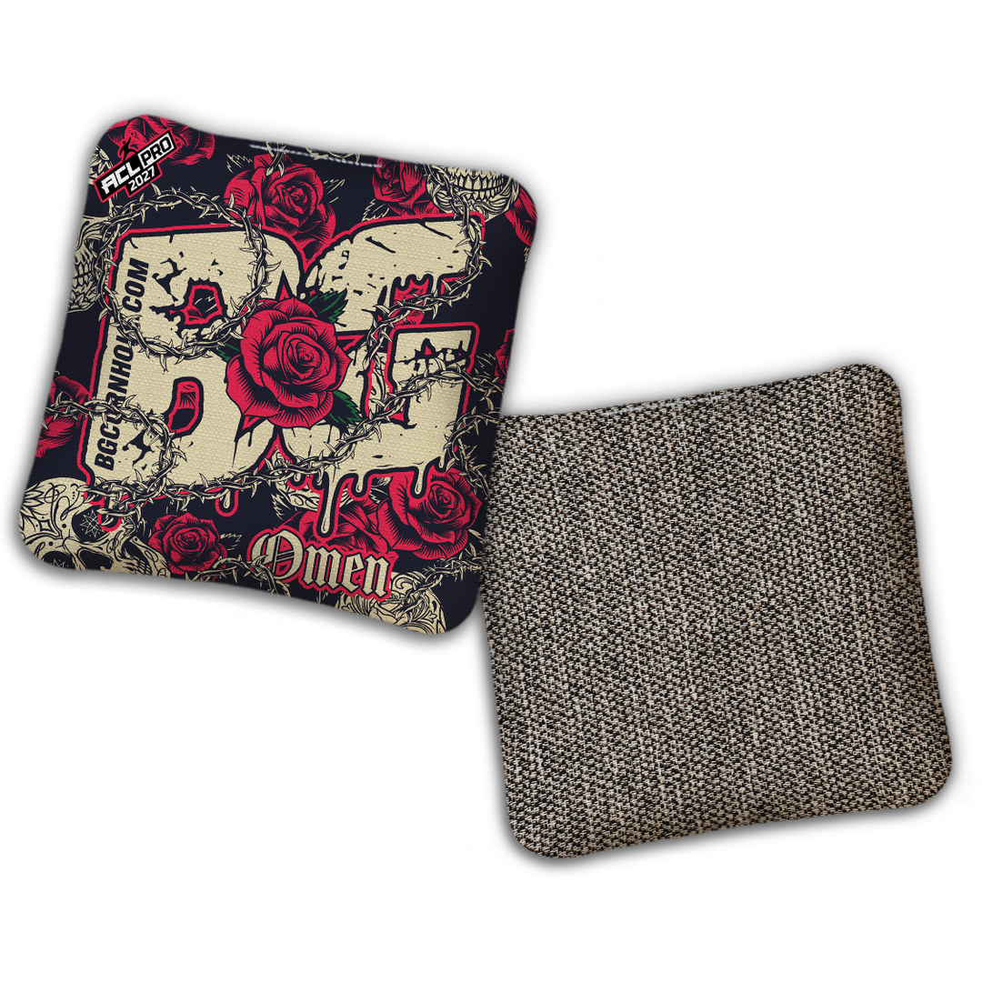 2027 BG Multiple Bag Models "THORNS AND ROSES" - ACL Pro Stamped Cornhole Bags - SET OF 4 BAGS