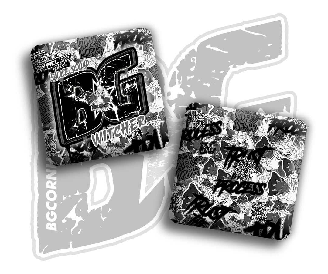 2026 BG Multiple Bag Models "Sticker Rush" Collab - ACL Pro Stamped Cornhole Bags - SET OF 4 BAGS