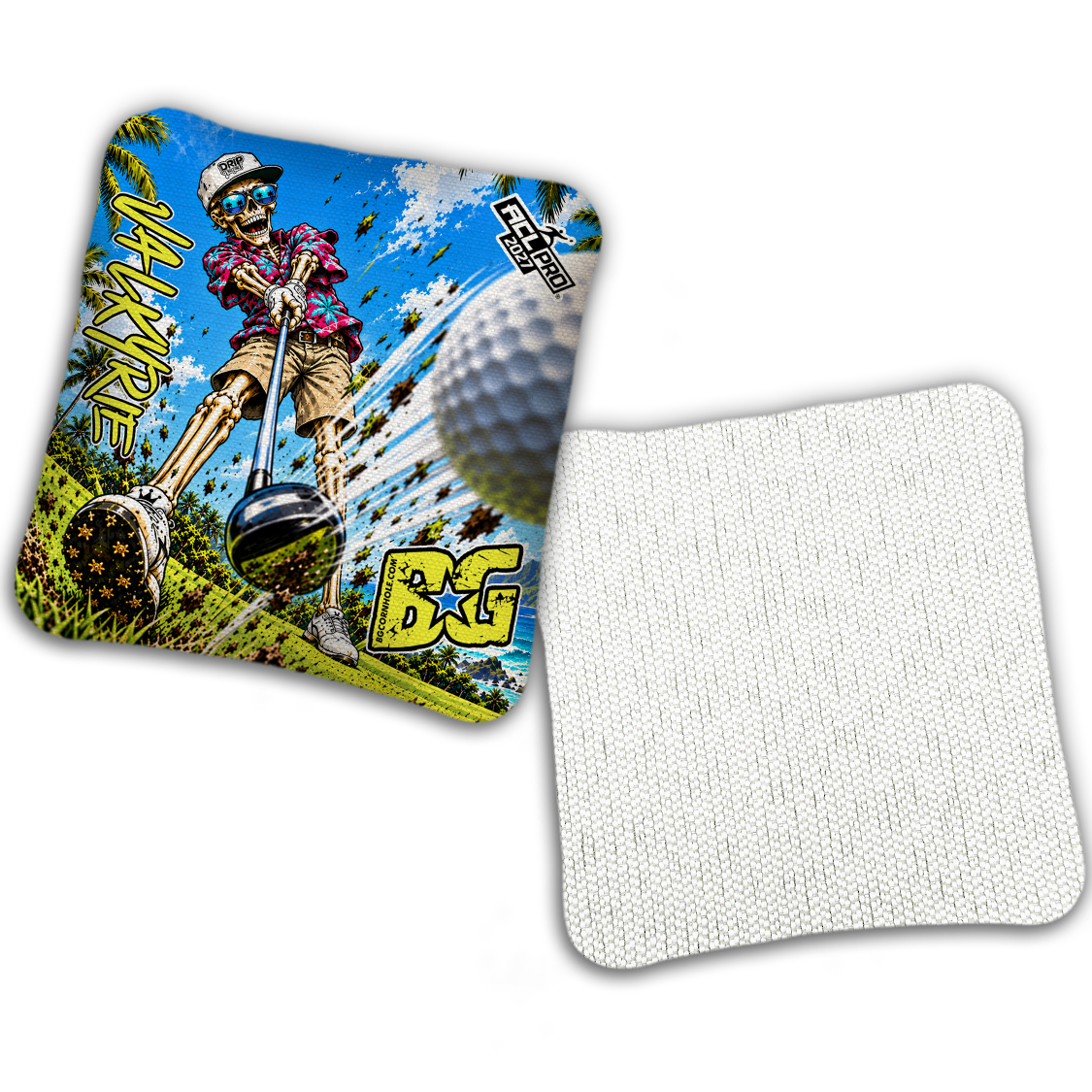 2027 Multiple Bag Models - DK x BG "ALWAYS GRINDING" - ACL Pro Stamped Cornhole Bags - Set of 4 Bags
