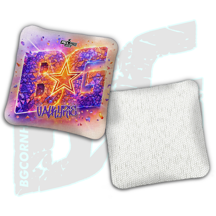 2026 BG Multiple Bag Models "Fracture" - ACL Pro Stamped Cornhole Bags - SET OF 4 BAGS