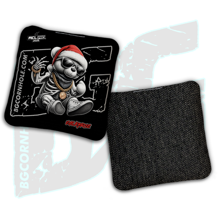 2026 BG Multiple Bag Models "Santa Skeleton Bear" - ACL Pro Stamped Cornhole Bags - SET OF 4 BAGS