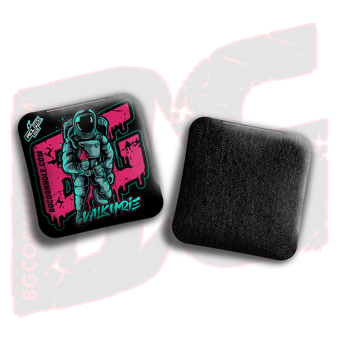2026 BG Multiple Bag Models"Black Ice Cream Astro" - ACL Pro Stamped Cornhole Bags - SET OF 4 BAGS