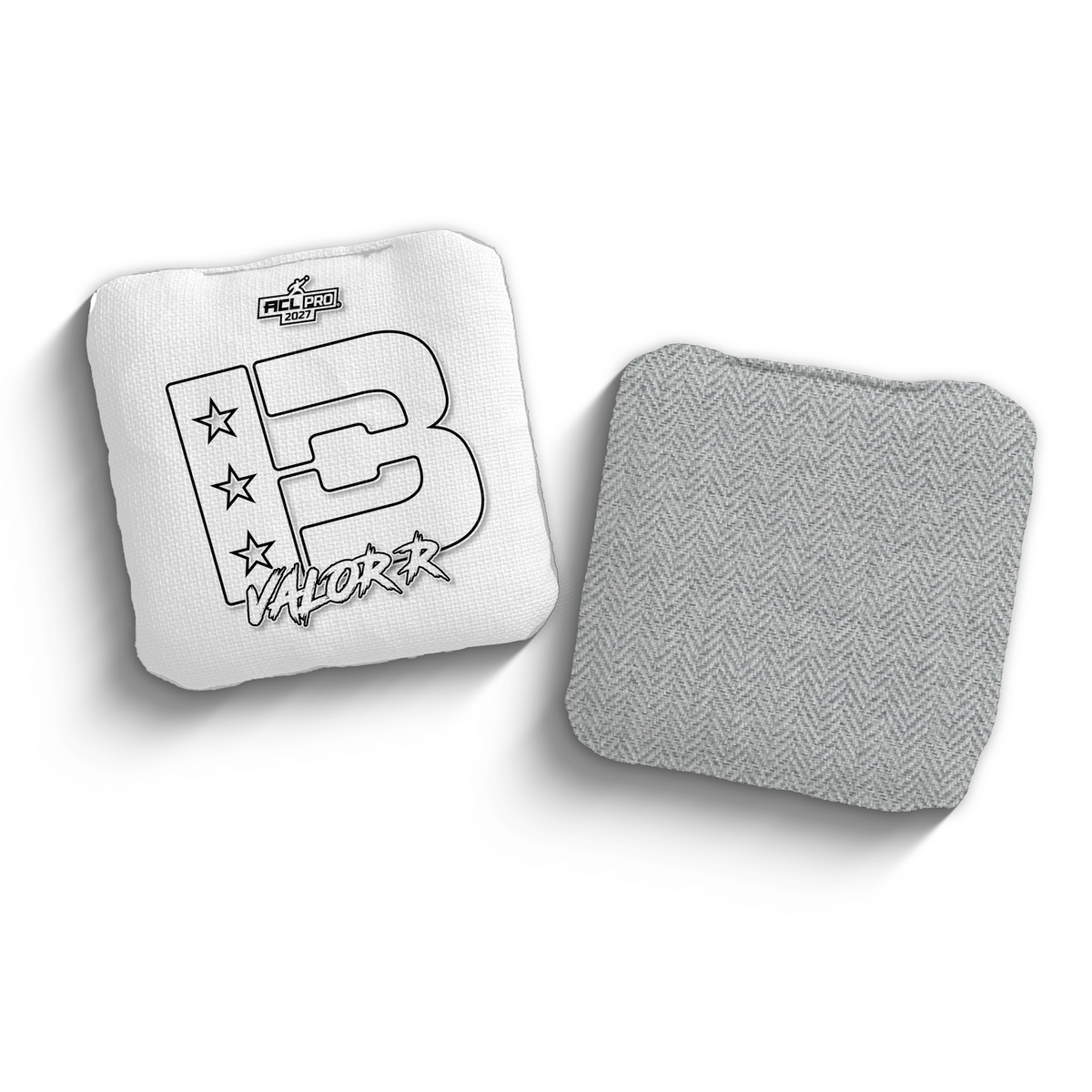 2027 Brotherhood Cornhole Valor White Outline Edition ACL Pro Stamped Cornhole Bags