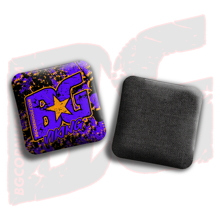 2026 BG Multiple Bag Models - "Grungy" - ACL Comp Stamped Cornhole Bags - SET OF 4 BAGS