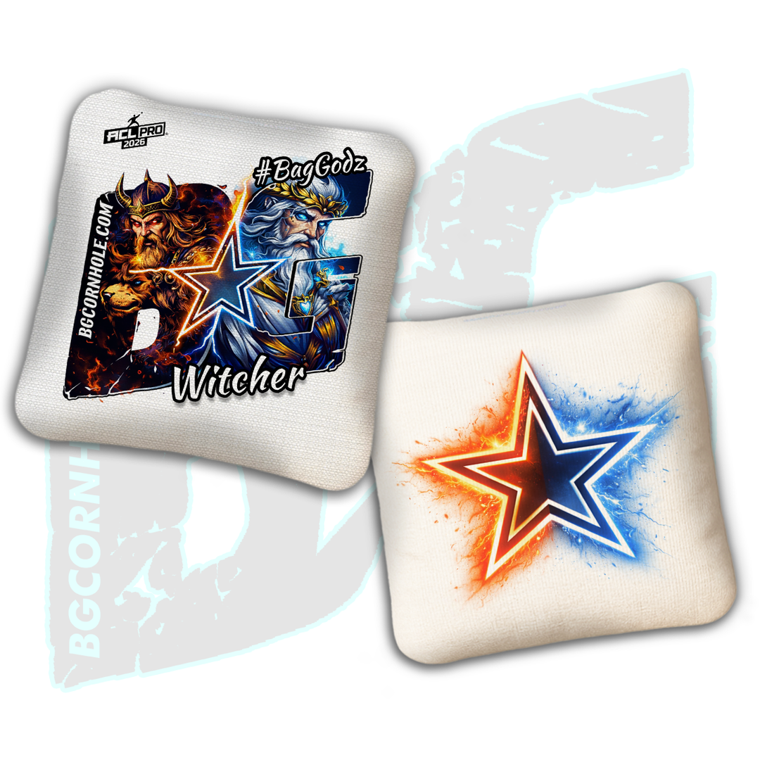 2026 BG Multiple Bag Models "Crossfire" - ACL Pro Stamped Cornhole Bags - SET OF 4 BAGS