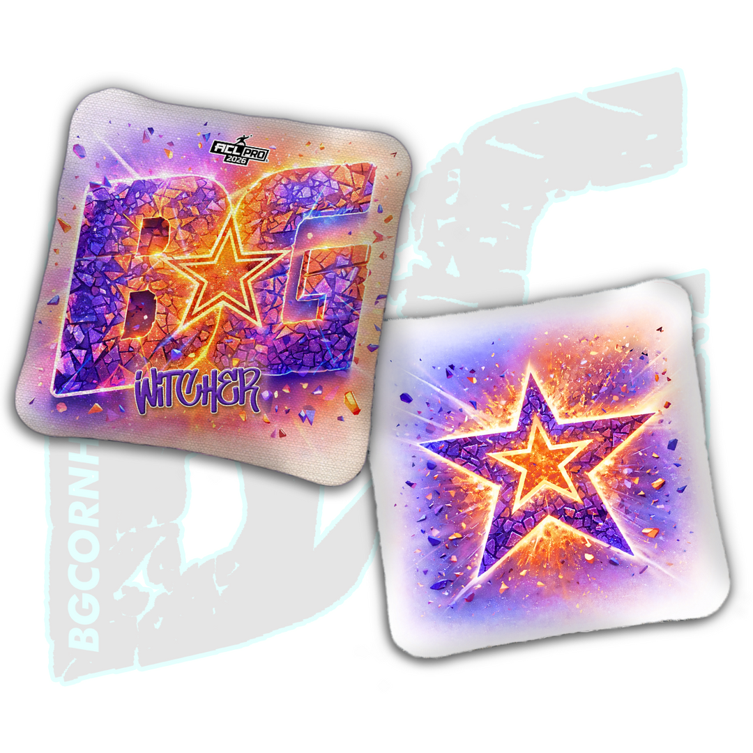 2026 BG Multiple Bag Models "Fracture" - ACL Pro Stamped Cornhole Bags - SET OF 4 BAGS