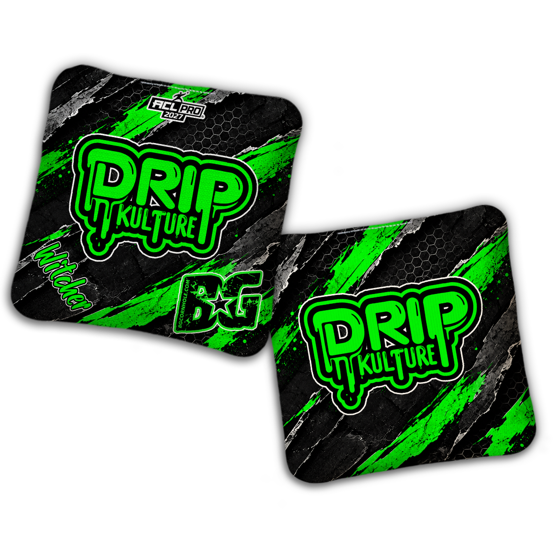 2027 Multiple Bag Models - DK x BG "OVERRIDE" - ACL Pro Stamped Cornhole Bags - Set of 4 Bags