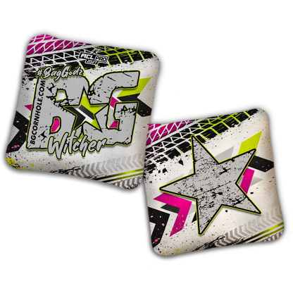 2027 BG Multiple Bag Models "GRUNGE TRACKS" - ACL Pro Stamped Cornhole Bags - SET OF 4 BAGS