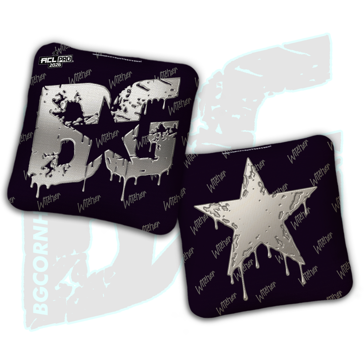 2026 BG Multiple Bag Models "Black Liquid Gold" - ACL Pro Stamped Cornhole Bags - SET OF 4 BAGS