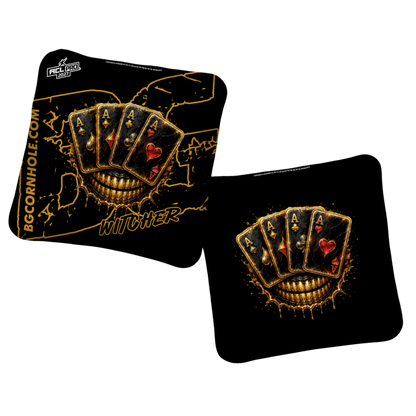 2027 BG Multiple Bag Models "DEAD MANS HAND " - ACL Pro Stamped Cornhole Bags - SET OF 4 BAGS