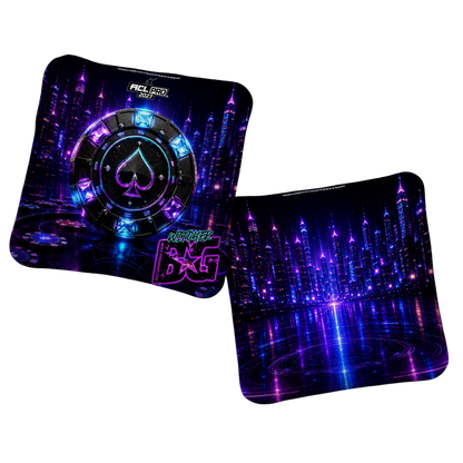 2027 BG Multiple Bag Models "NEON STAKES" - ACL Pro Stamped Cornhole Bags - SET OF 4 BAGS