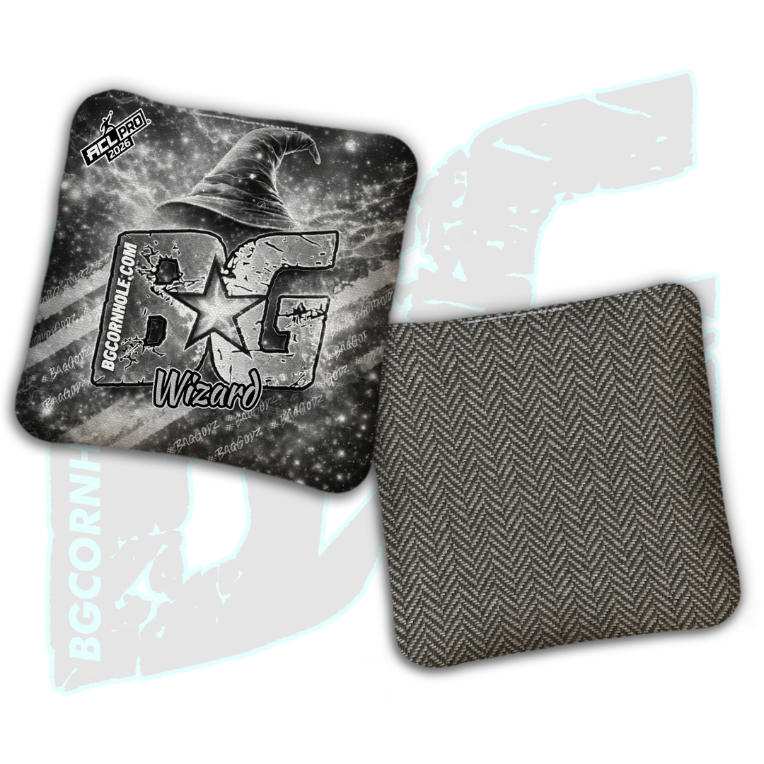 2026 BG Multiple Bag Models "Cosmic Hat" - ACL Pro Stamped Cornhole Bags - SET OF 4 BAGS