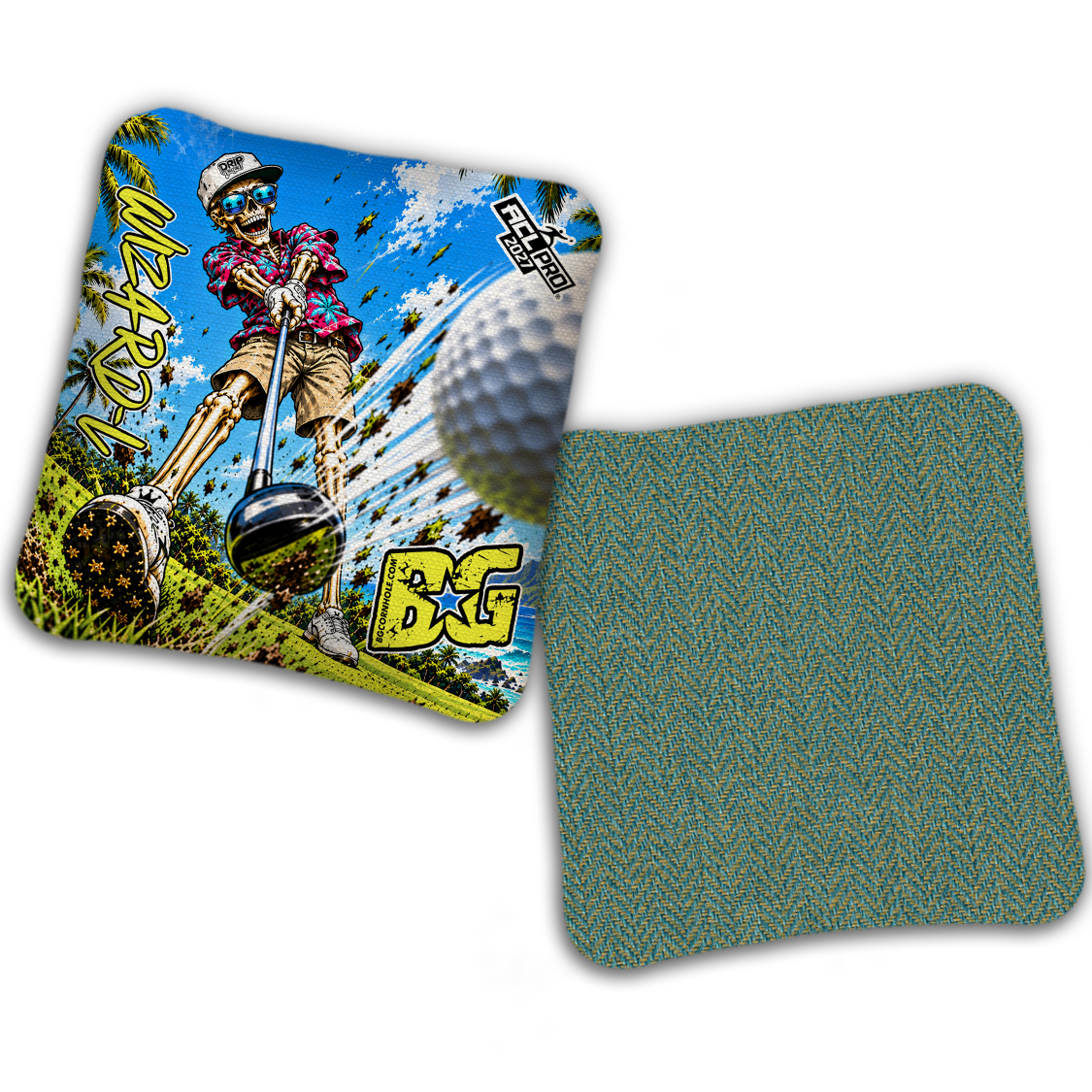 2027 Multiple Bag Models - DK x BG "ALWAYS GRINDING" - ACL Pro Stamped Cornhole Bags - Set of 4 Bags