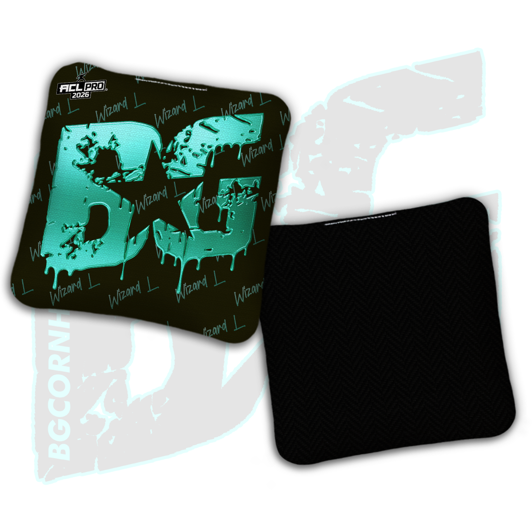 2026 BG Multiple Bag Models "Black Liquid Gold" - ACL Pro Stamped Cornhole Bags - SET OF 4 BAGS