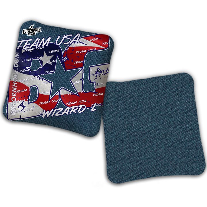 2027 BG Multiple Bag Models "TEAM USA" - ACL Pro Stamped Cornhole Bags - SET OF 4 BAGS