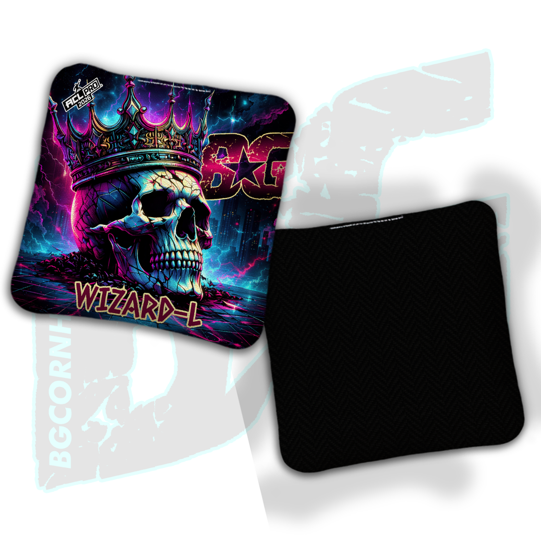 2026 BG Multiple Bag Models "Royal Ruins" - ACL Pro Stamped Cornhole Bags - SET OF 4 BAGS
