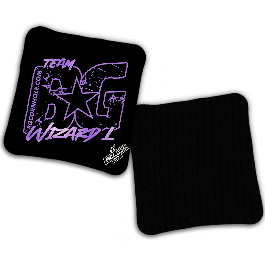 2027 BG Multiple Bag Models "OUTLINED TEAM BG" - ACL Pro Stamped Cornhole Bags - SET OF 4 BAGS