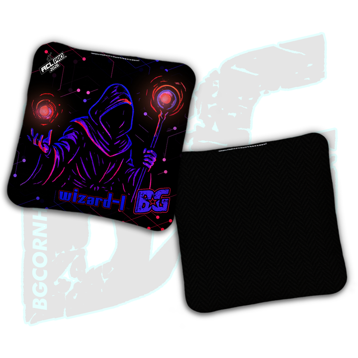 2026 BG Multiple Bag Models "Cyber Wizard" - ACL Pro Stamped Cornhole Bags - SET OF 4 BAGS