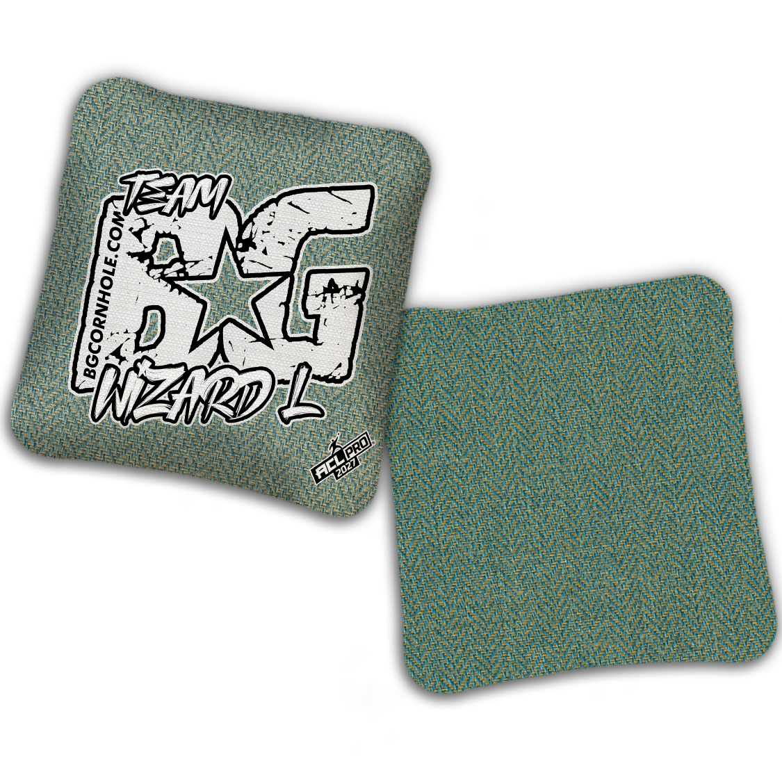 2027 BG WIZARD-L “ESPN THROWBACK COLORMATCH" - ACL Pro Stamped Cornhole Bags - SET OF 4 BAGS