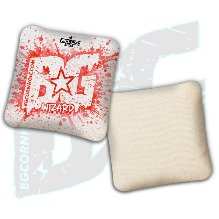 2026 BG Multiple Bag Models "Drip Splatter" - ACL Pro Stamped Cornhole Bags - SET OF 4 BAGS