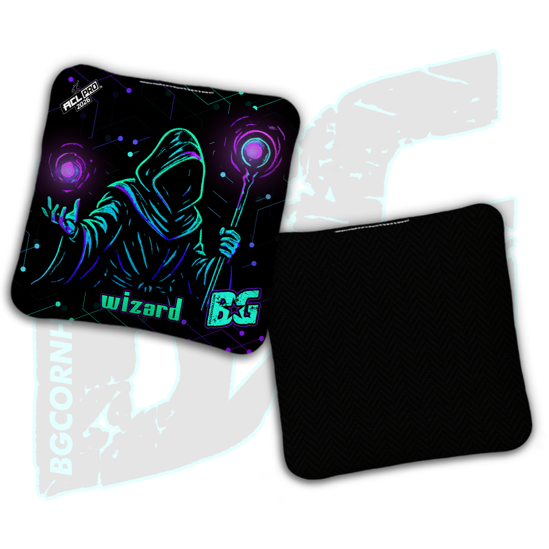 2026 BG Multiple Bag Models "Cyber Wizard" - ACL Pro Stamped Cornhole Bags - SET OF 4 BAGS
