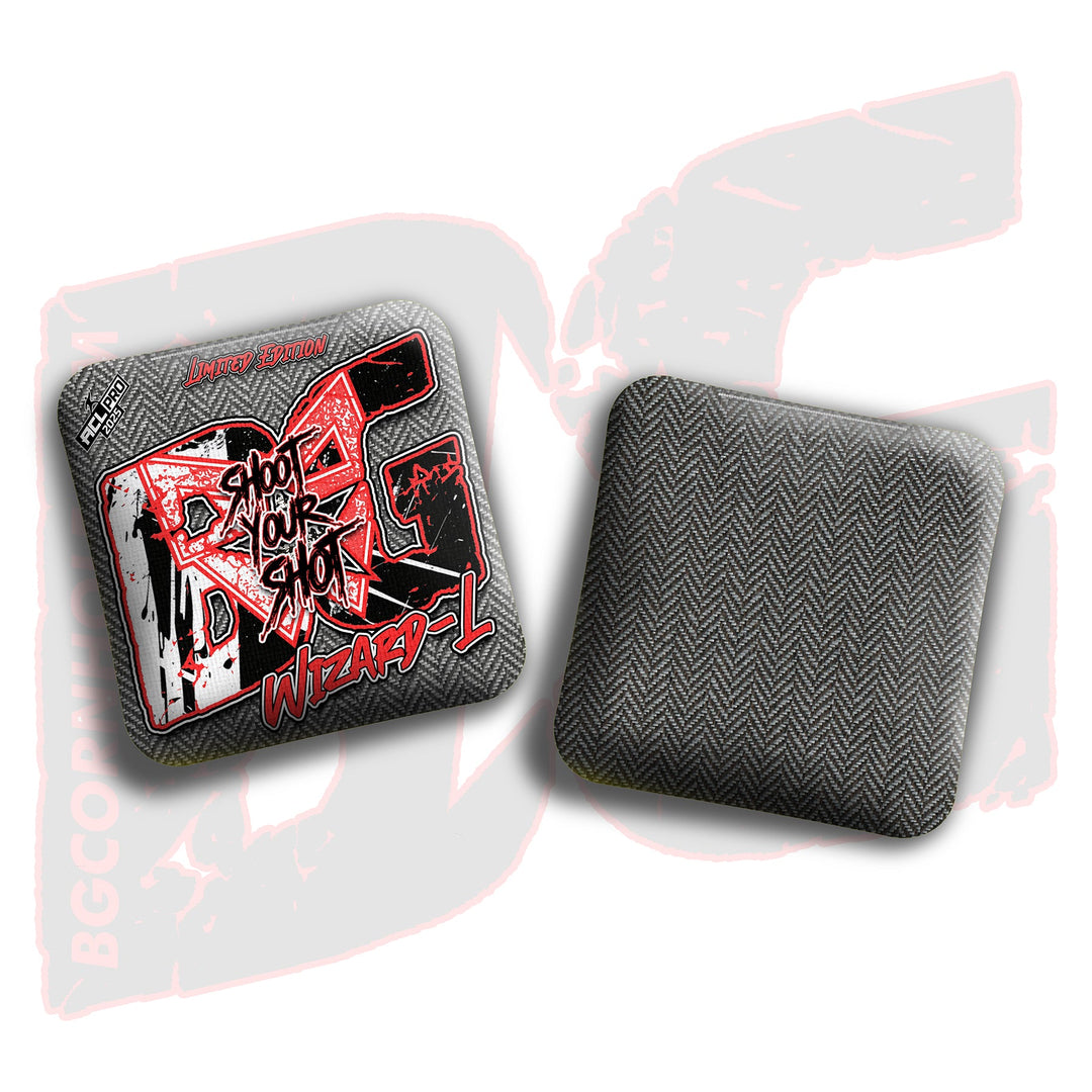 2026 Multiple Bag Models "Shoot Your Shot” Collab - ACL Pro Stamped Cornhole Bags - SET OF 4 BAGS