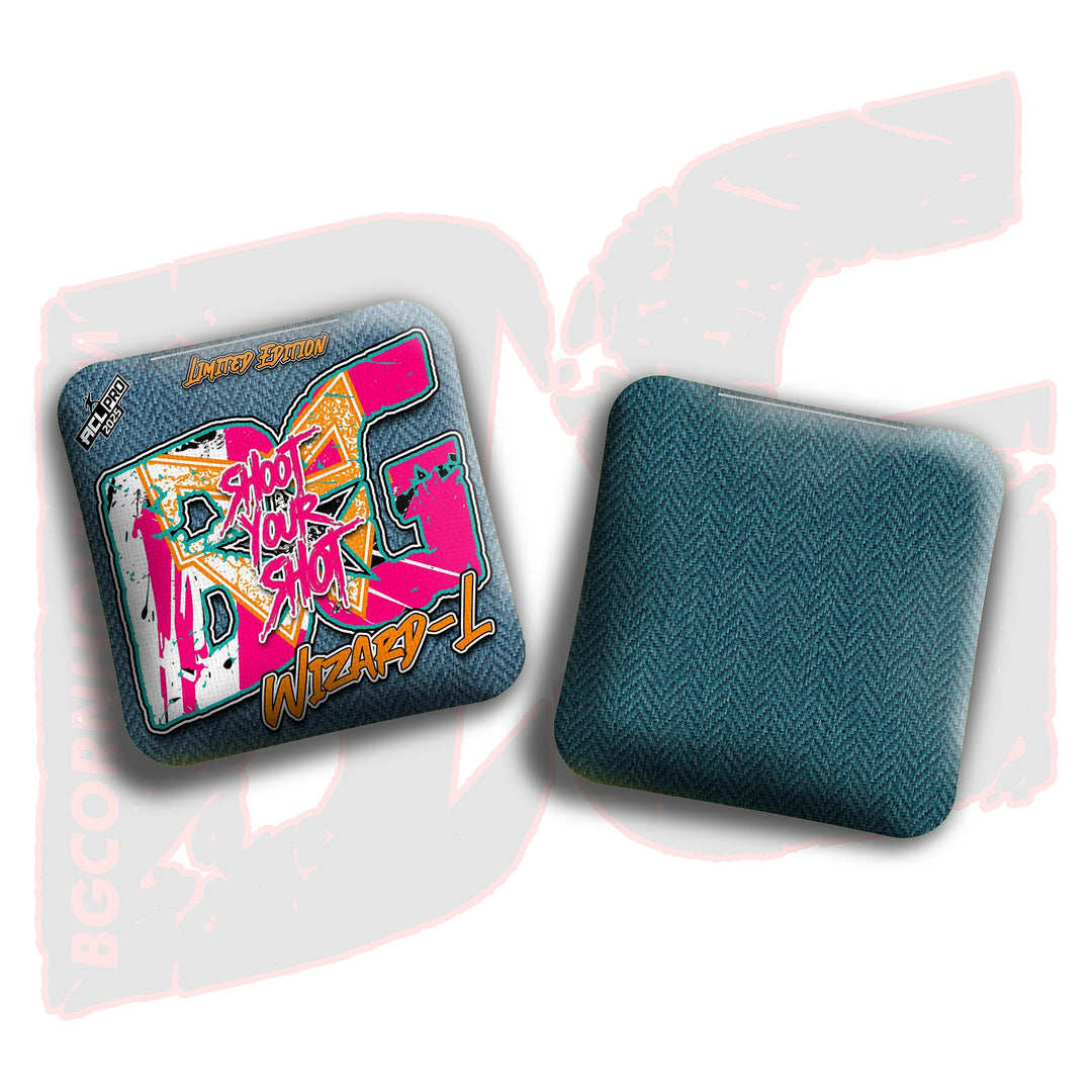 2026 Multiple Bag Models "Shoot Your Shot Tropics” Collab - ACL Pro Stamped Cornhole Bags - SET OF 4 BAGS