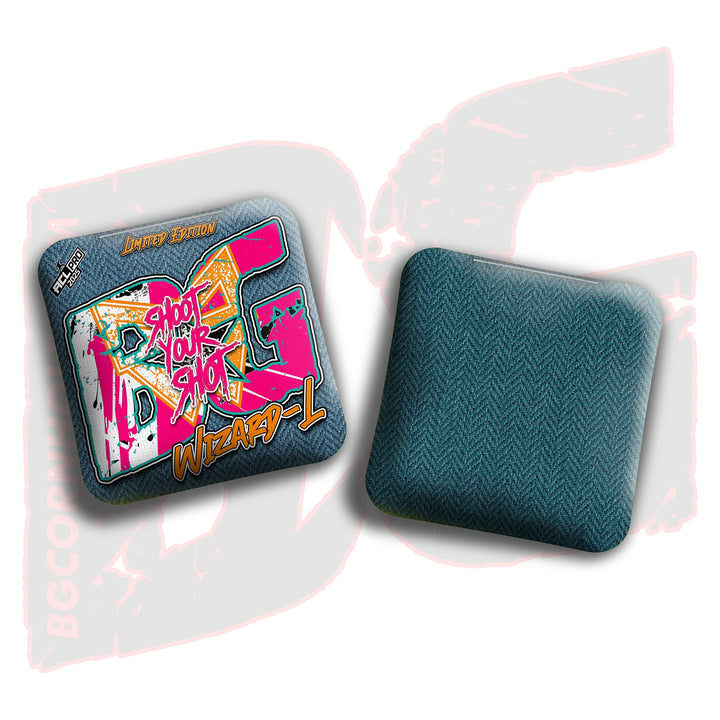 2026 Multiple Bag Models "Shoot Your Shot Tropics” Collab - ACL Pro Stamped Cornhole Bags - SET OF 4 BAGS