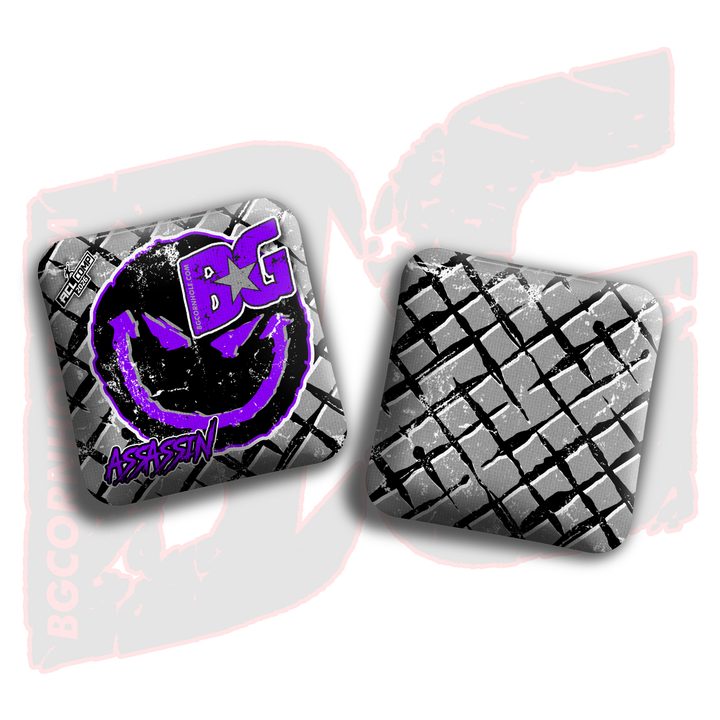 2026 BG Multiple Bag Models - "Evil Grin" - ACL Comp Stamped Cornhole Bags - SET OF 4 BAGS