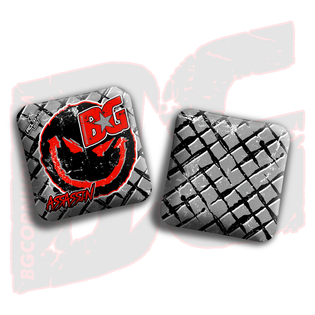 2026 BG Multiple Bag Models - "Evil Grin" - ACL Comp Stamped Cornhole Bags - SET OF 4 BAGS