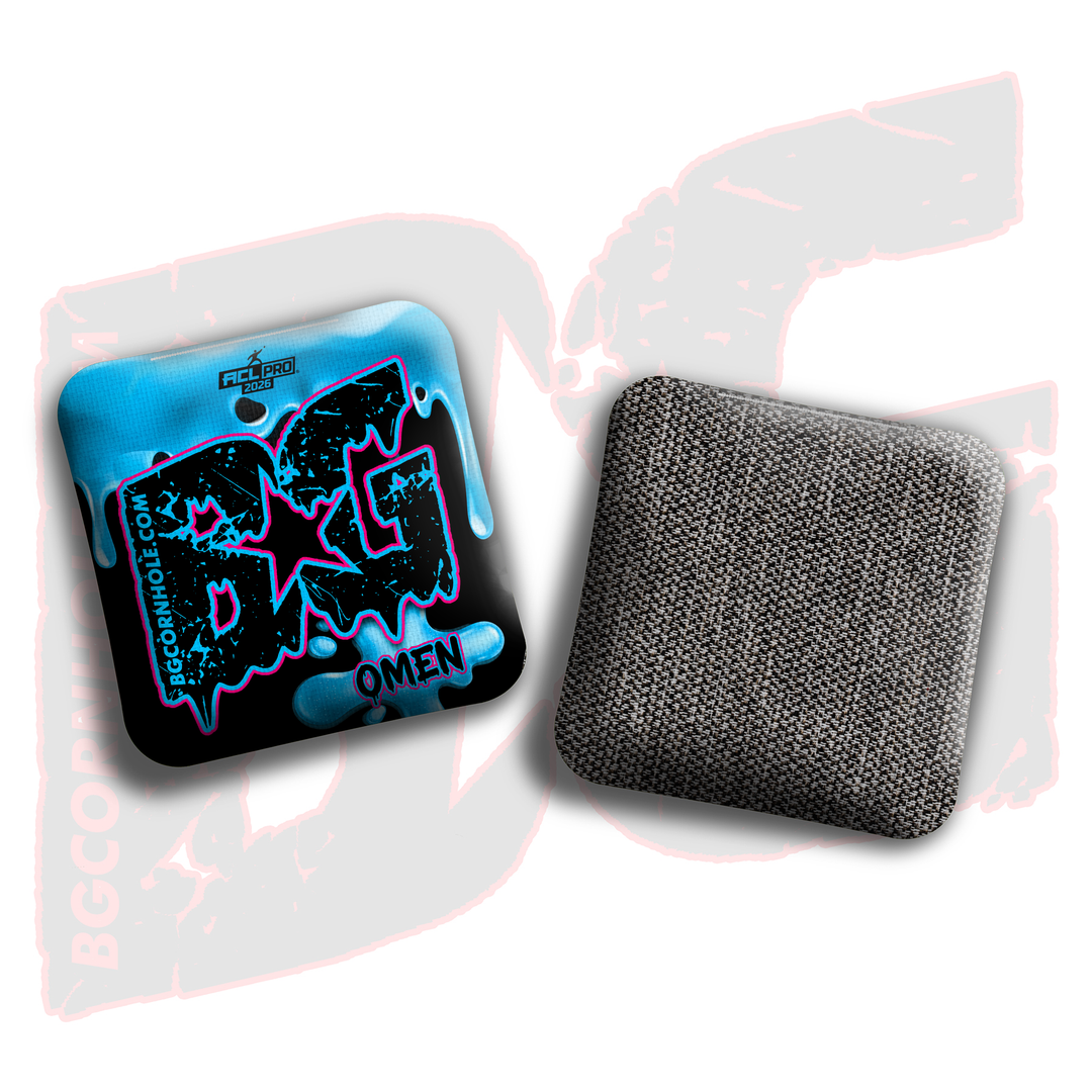 2026 BG Omen "Drip" - ACL Pro Stamped Cornhole Bags - SET OF 4 BAGS