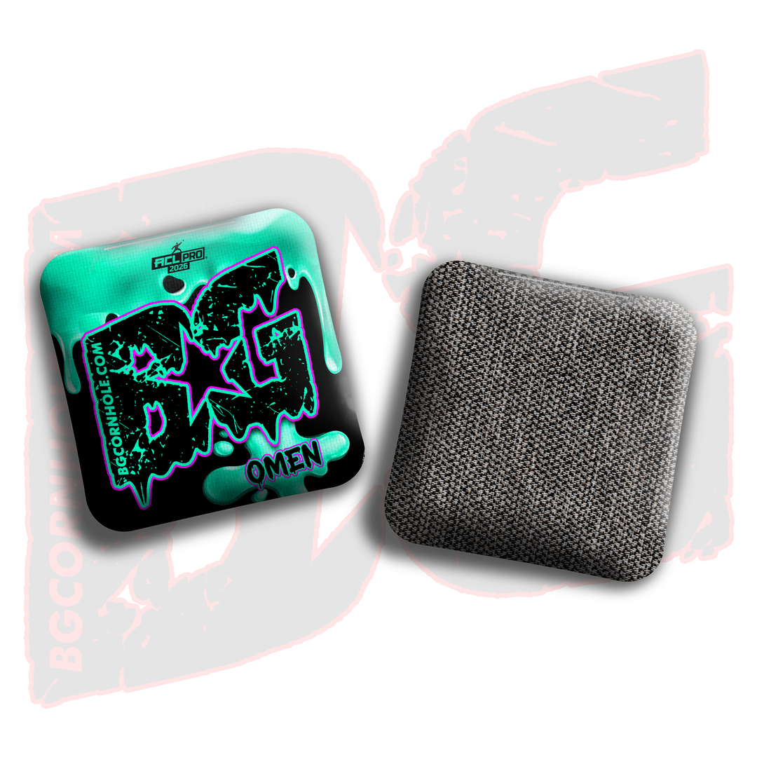 2026 BG Omen "Drip" - ACL Pro Stamped Cornhole Bags - SET OF 4 BAGS