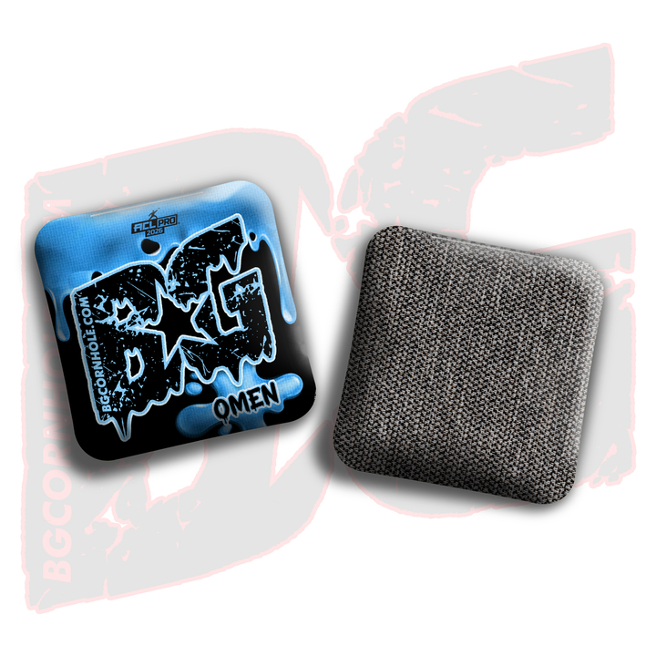 2026 BG Omen "Drip" - ACL Pro Stamped Cornhole Bags - SET OF 4 BAGS