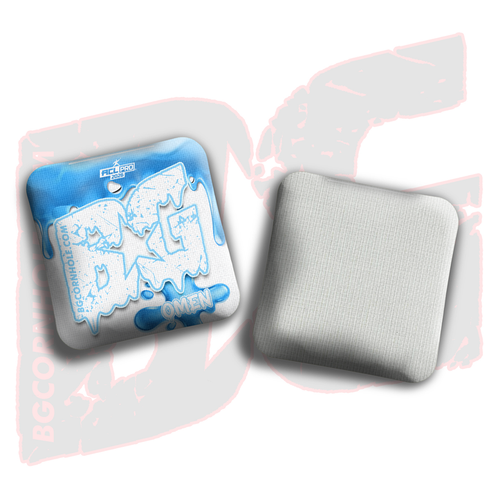 2026 BG Omen "Drip" - ACL Pro Stamped Cornhole Bags - SET OF 4 BAGS