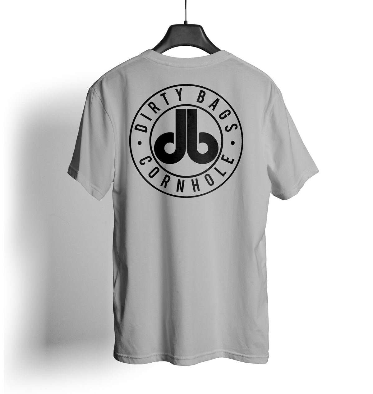 Dirty Bags Cornhole Logo T Shirt - Gray