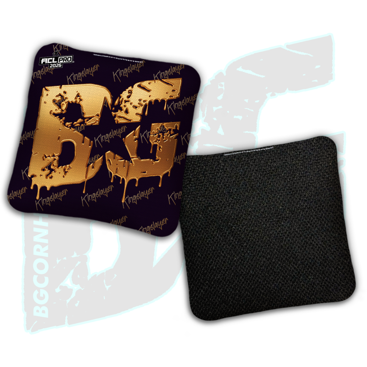 2026 BG Multiple Bag Models "Black Liquid Gold" - ACL Pro Stamped Cornhole Bags - SET OF 4 BAGS