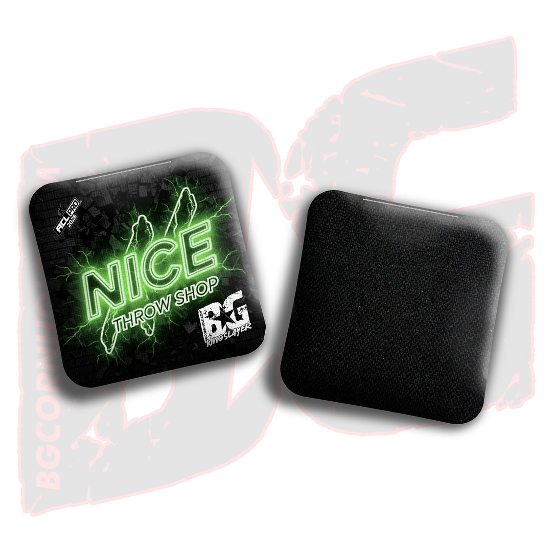 2026 BG Multiple Bag Models"Nice Throw Shop" Collab - ACL Pro Stamped Cornhole Bags - SET OF 4 BAGS