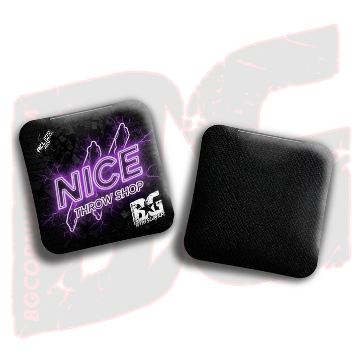 2026 BG Multiple Bag Models"Nice Throw Shop" Collab - ACL Pro Stamped Cornhole Bags - SET OF 4 BAGS