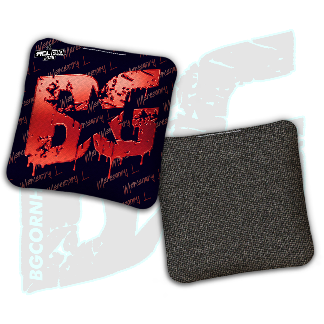 2026 BG Multiple Bag Models "Black Liquid Gold" - ACL Pro Stamped Cornhole Bags - SET OF 4 BAGS