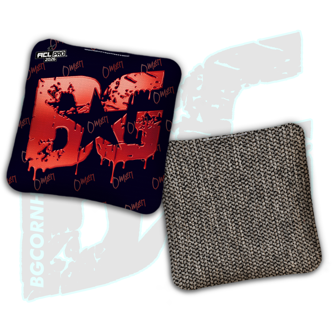 2026 BG Multiple Bag Models "Black Liquid Gold" - ACL Pro Stamped Cornhole Bags - SET OF 4 BAGS