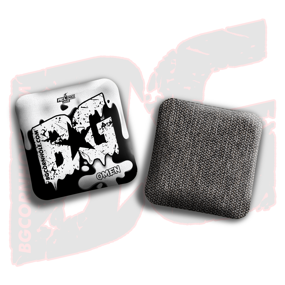 2026 BG Omen "Drip" - ACL Pro Stamped Cornhole Bags - SET OF 4 BAGS